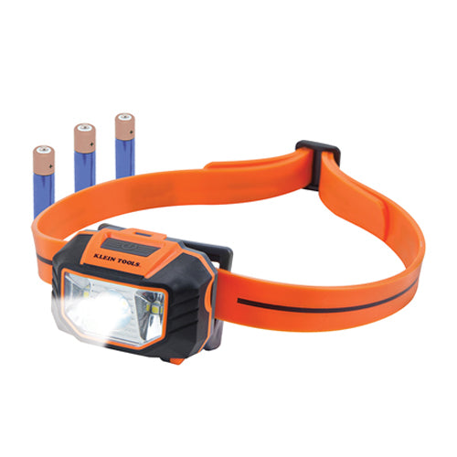 Klein Tools 56220, LED Headlamp with Silicone Hard Hat Strap