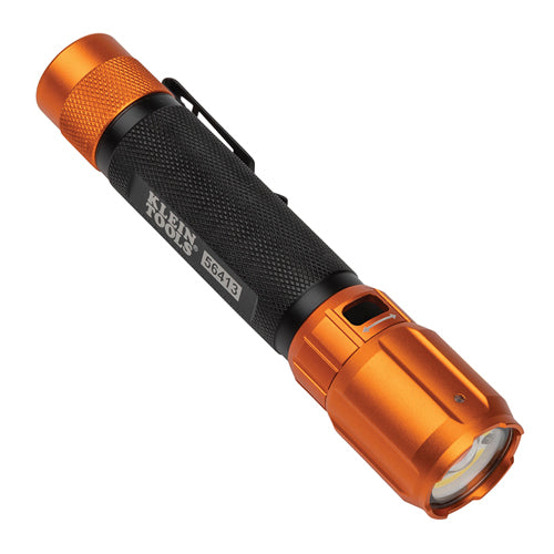 Klein Tools 56413, Rechargeable 2-Color LED Flashlight with Holster