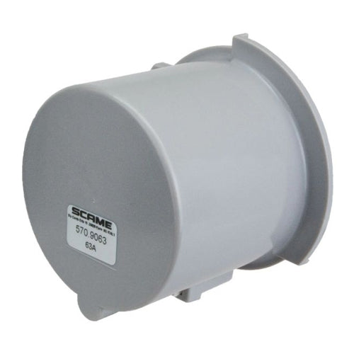 Techspan 570.9063, Watertight Closure Cap for 63/60A All Polarity Plug/Inlet