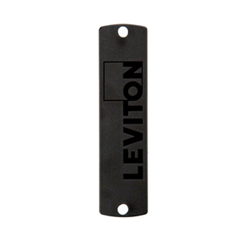 Leviton 5F100-PLT, SDX Precision Molded Fiber Adapter Plate (Black), Blank