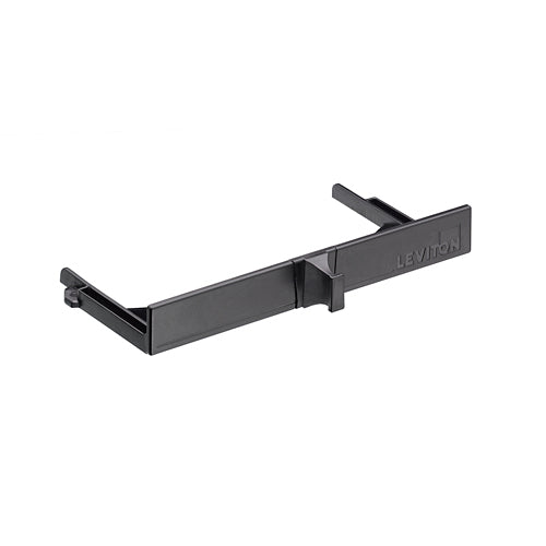 Leviton 5FUHD-BLK, HDX Fiber Adapter Plate, Blank, Black