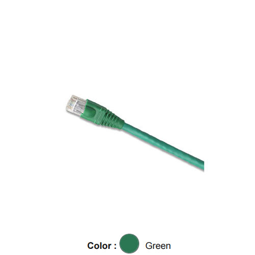 Leviton 5G460-7G, Cat 5e Standard UTP Patch Cord, 7 ft (2.1 m), Green