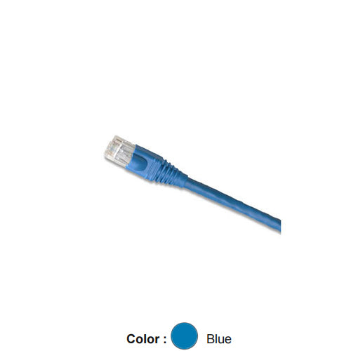 Leviton 5G460-7L, Cat 5e Standard UTP Patch Cord, 7 ft (2.1 m), Blue