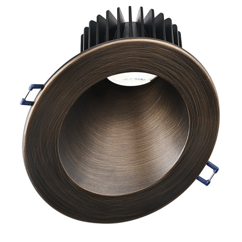 Lotus LD4R-27K-5R-SL30-ORB, 5" LED Oil Rubbed Bronze Trim Round 30° Sloped Deep Regressed, 15W, 120VAC, 2700K Warm White, 1100 Lumens, Dimmable