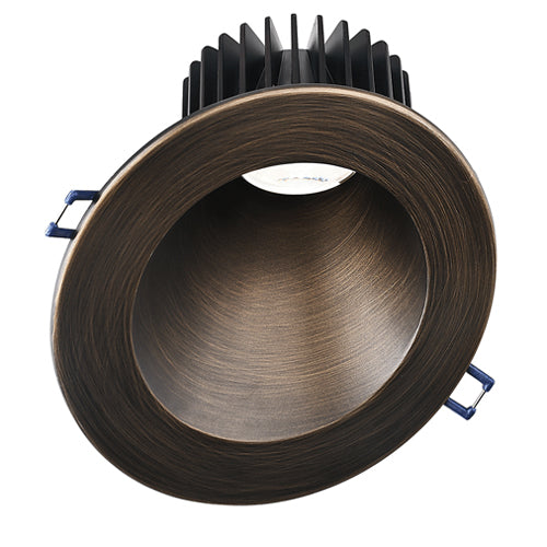Lotus LD4R-30K-HO-5R-SL30-ORB, 5" LED High Output Oil Rubbed Bronze Trim Round 30° Sloped Deep Regressed, 18W, 120VAC, 3000K Warm White, 1550 Lumens, Dimmable