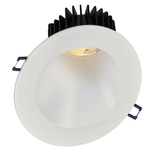 Lotus LD4R-3018K-5R-SL30-WH, 5" LED White Trim Round 30° Sloped Deep Regressed, 15W, 120VAC, Dim To Warm 3000-1800K, 980 Lumens, Dimmable