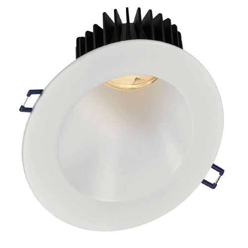 Lotus LD4R-27K-HO-5R-SL30-WH, 5" LED High Output White Trim Round 30° Sloped Deep Regressed, 18W, 120VAC, 2700K Warm White, 1500 Lumens, Dimmable
