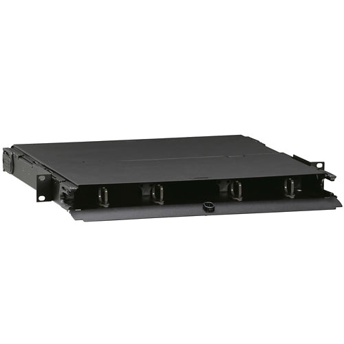 Leviton 5R1UM-F03, 1000i SDX 1RU Rack-Mount Enclosure, Empty, Accepts up to (3) SDX Adapter Plates and Splice Trays or (3) SDX MTP Cassettes, Black