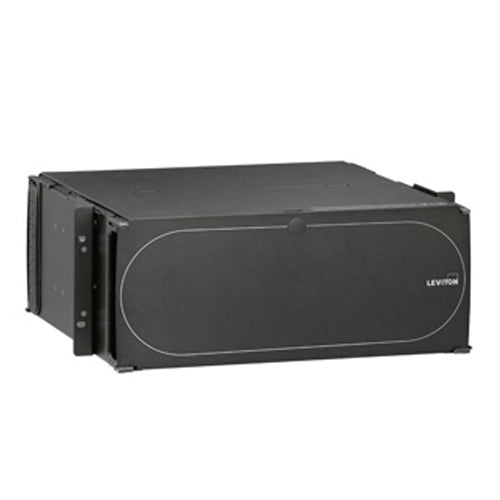 Leviton 5R4UM-F15, 1000i SDX 4RU Rack-Mount Enclosure, Empty, Accepts up to (15) SDX Adapter Plates and (15) Splice Trays or (15) SDX MTP Cassettes (Horizontal Adapter Plate/Cassette Orientation), Black