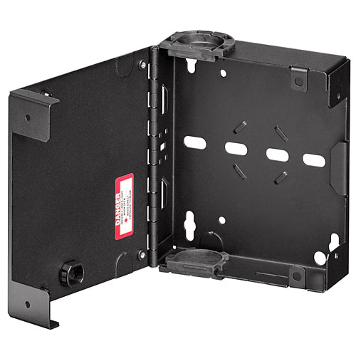 Leviton 5WMNT-1C, Mini SDX Wall-Mount Fiber Enclosure, Empty, Single Door, No Lock, Black