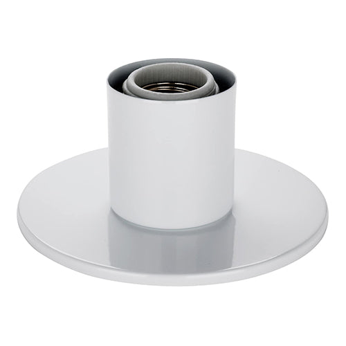Satco 60-4803, 1 Light Dual Surface Mount Fixture, 60W, 120V, Medium Base, White Finish