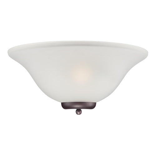 Satco 60-5379, Ballerina, 1 Light, Wall Sconce Lighting Fixture, 60W, 120V, Medium Base, Frosted Glass, Mahogany Bronze Finish