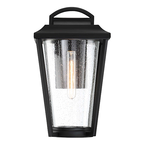 Satco 60-6511, Lakeview, 1 Light, Medium Lantern, 60W, 120V, Medium Base, Clear Seed Glass, Aged Bronze Finish