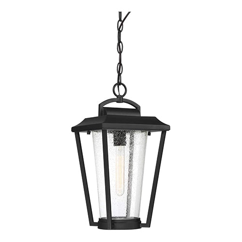 Satco 60-6514, Lakeview, 1 Light, Hanging Lantern, 60W, 120V, Medium Base, Clear Seed Glass, Aged Bronze Finish