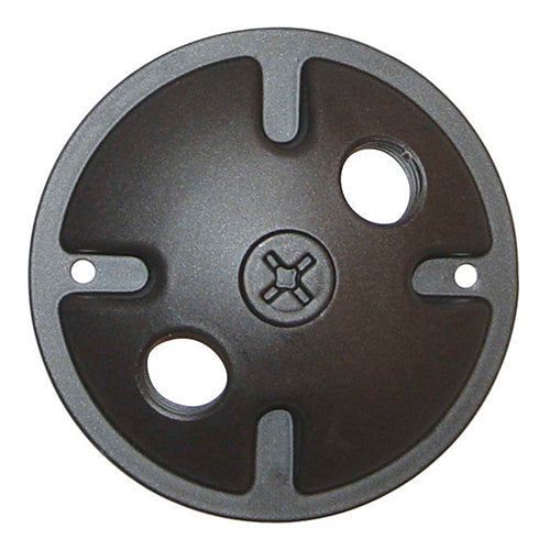 Satco 60-676, 2 Light Die Cast Mounting Plate, Dark Gray Finish