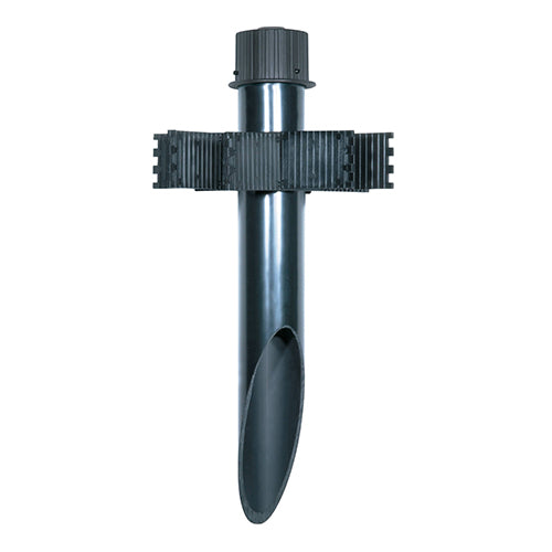 Satco 60-677, 2'' Diameter PVC Mounting Post, Dark Gray Finish