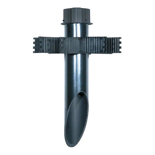 Satco 60-678, 3" Diameter PVC Mounting Post, Dark Gray Finish