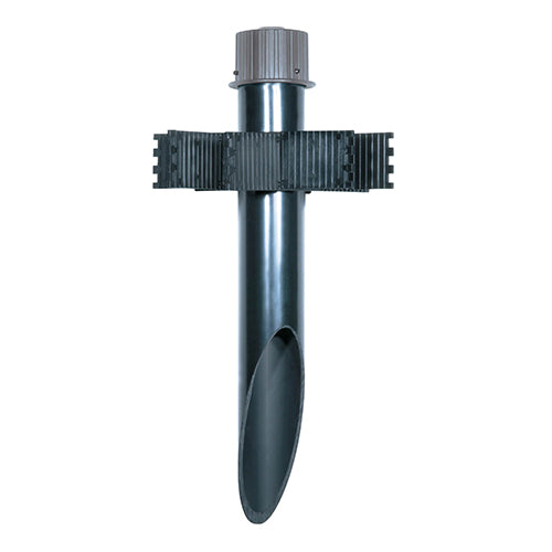 Satco 60-679, 2" Diameter PVC Mounting Post, Light Gray Finish
