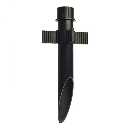 Satco 60-682, 3" Diameter Mounting Post, PVC, Matte Black Finish