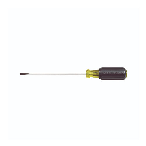 Klein Tools 601-6, 3/16-Inch Cabinet Screwdriver, 6-Inch Round Shank