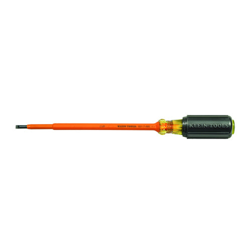 Klein Tools 601-7-INS, Insulated Screwdriver, 3/16-Inch Cabinet, 7-Inch Round Shank