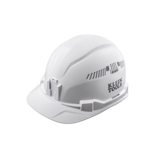 Klein Tools 60105, Hard Hat, Vented, Cap Style, White