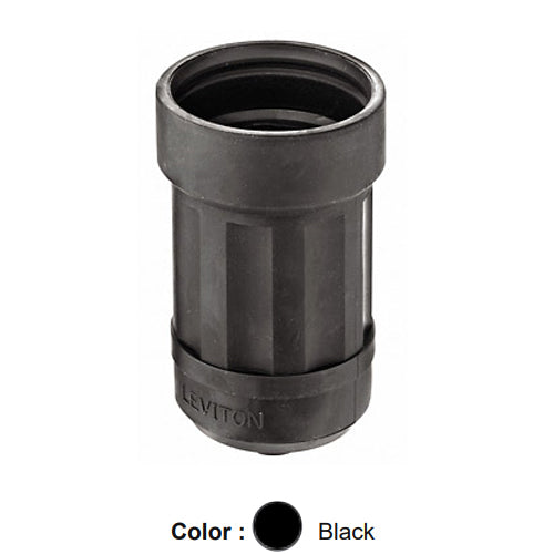 Leviton 6018, Boot for Straight Blade Connector, 15 Amp & 20 Amp, 3-Wire, Weather Resistant, Black