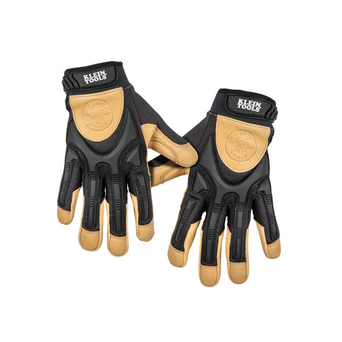 Klein Tools 60188, Leather Work Gloves, Large, Pair