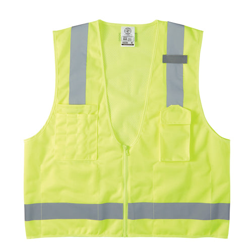 Klein Tools 60269, Safety Vest, High-Visibility Reflective Vest, M/L