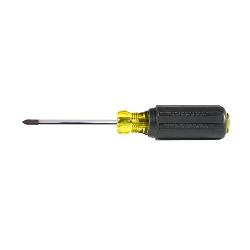 Klein Tools 603-3, #1 Phillips Screwdriver, 3-Inch Round Shank