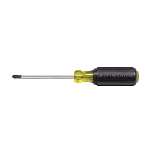 Klein Tools 603-4, #2 Phillips Screwdriver, 4-Inch Round Shank