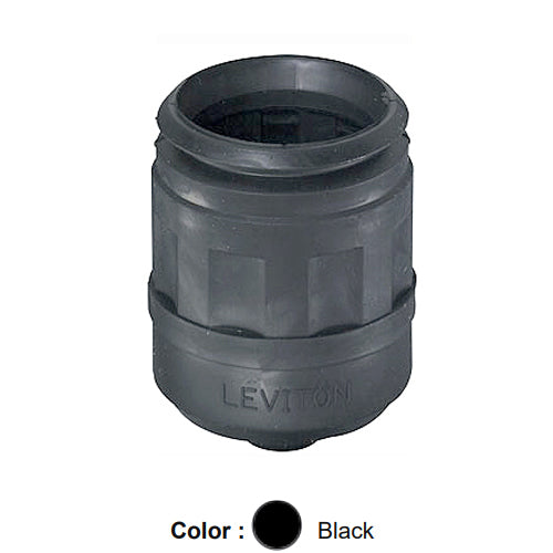 Leviton 6031, Boot for Locking Plug, 20 Amp & 30 Amp, 3-Wire, Weather-Resistant, Black