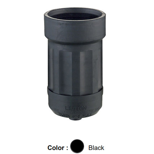 Leviton 6032, Boot for Locking Connector, 20 Amp & 30 Amp, 3-Wire, Weather-Resistant, Black