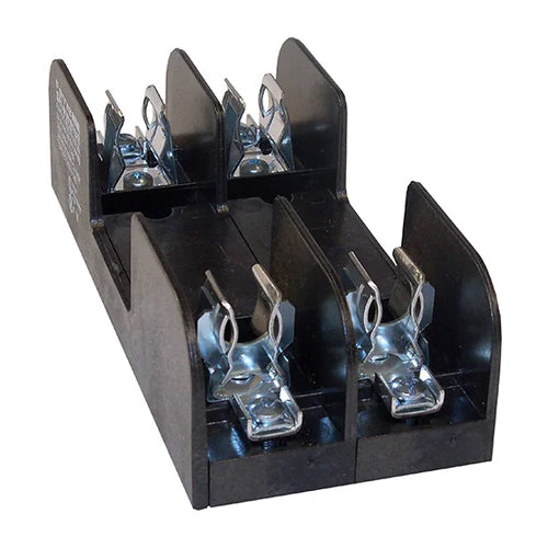 Mersen 60327R, Class R Fuse Block, 2-Pole, 600VAC/DC, 30A, Pressure Plate with Reinforced Clip