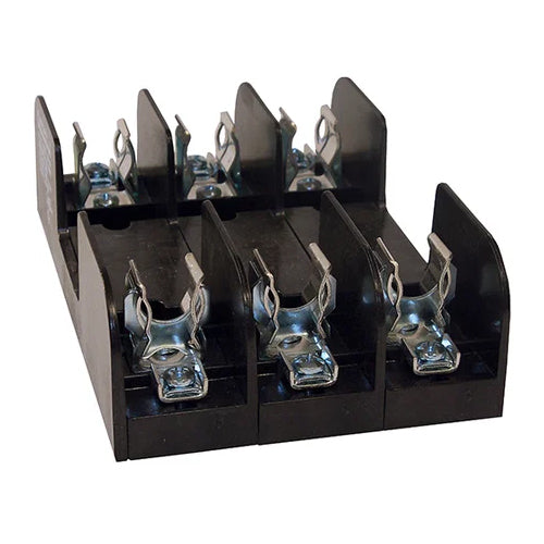 Mersen 60328R, Class R Fuse Block, 3-Pole, 600VAC/DC, 30A, Pressure Plate with Reinforced Clip