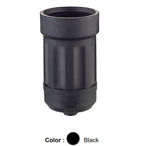 Leviton 6034, Boot for Locking Connector, 20 Amp & 30 Amp, 4/5 Wire, Weather-Resistant, Black