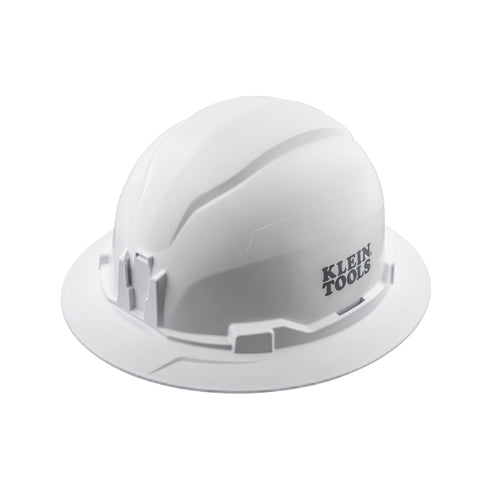 Klein Tools 60400, Hard Hat, Non-Vented, Full Brim Style, White