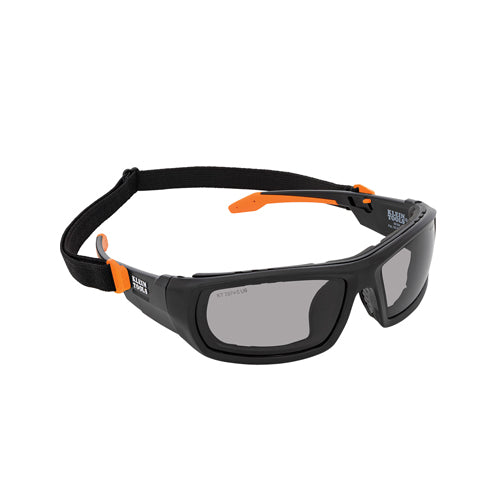 Klein Tools 60471, Professional Full-Frame Gasket Safety Glasses, Gray Lens