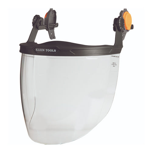 Klein Tools 60472, Face Shield, Safety Helmet and Cap-Style Hard Hat, Clear