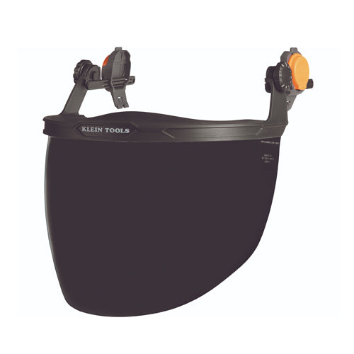 Klein Tools 60473, Face Shield, Safety Helmet and Cap-Style Hard Hat, Gray Tint