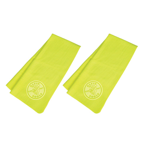 Klein Tools 60486, Cooling PVA Towel, High-Visibility Yellow, 2-Pack