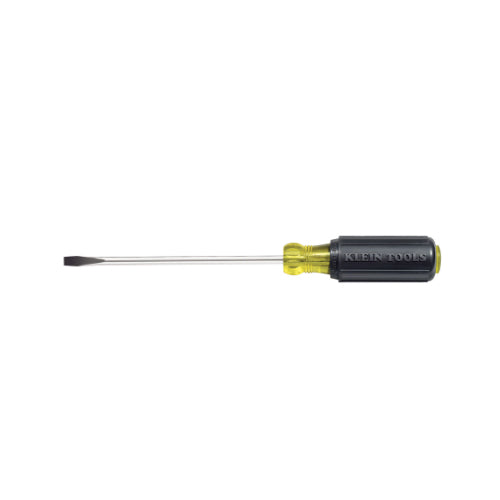 Klein Tools 605-4, 1/4-Inch Cabinet Screwdriver, 4-Inch Round Shank
