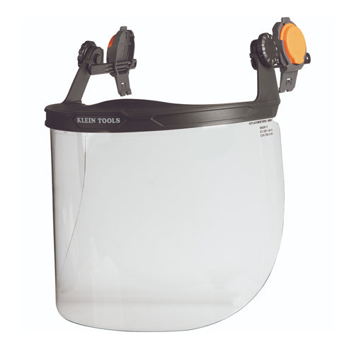 Klein Tools 60528, Face Shield, Full Brim Hard Hat, Clear
