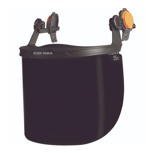 Klein Tools 60529, Face Shield, Full Brim Hard Hat, Gray Tint
