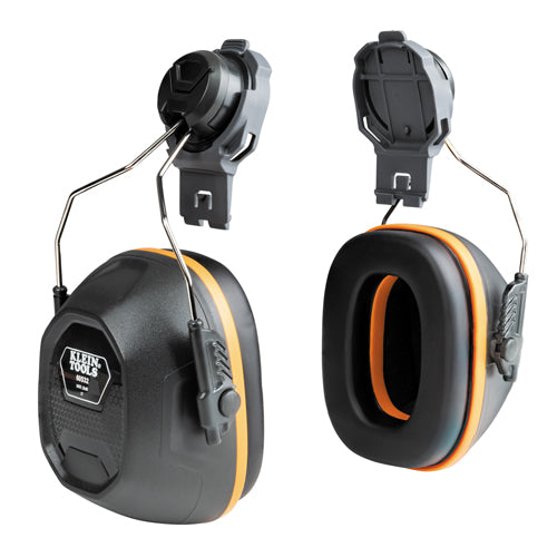 Klein Tools 60532, Hard Hat Earmuffs for Cap Style and Safety Helmets