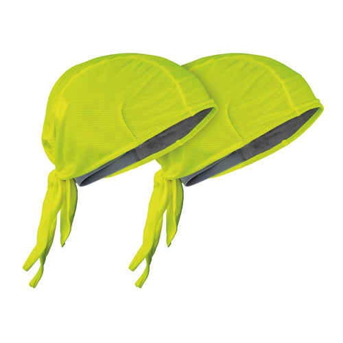 Klein Tools 60546, Cooling Bandana, High-Visibility Yellow, 2-Pack