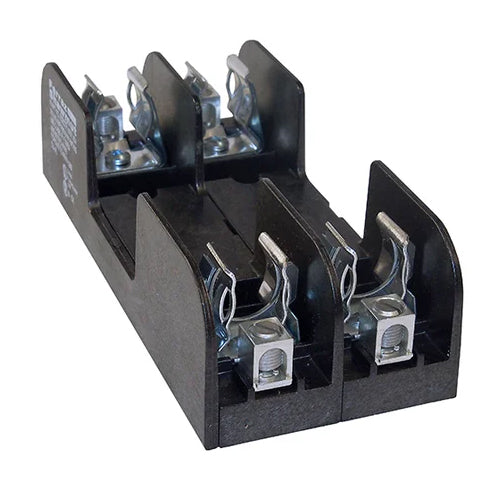 Mersen 60607R, Class R Fuse Block, 2-Pole, 600VAC/DC, 60A, Box with Reinforced Clip