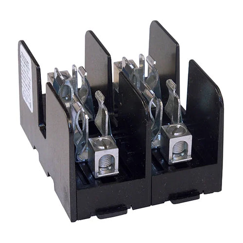 Mersen 60607T, Class T Fuse Block, 600VAC/DC, 2-Pole, 60A, Box with Reinforced Clip