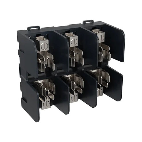 Mersen 60608T, Class T Fuse Block, 600VAC/DC,3-Pole, 60A, Box with Reinforced Clip