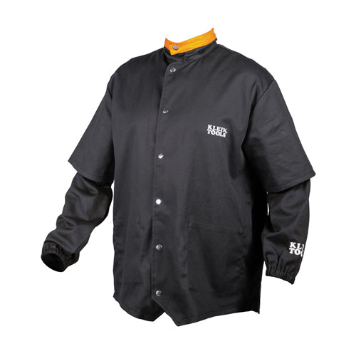Klein Tools 60789, Flame-Resistant Welding Jacket with Removable Welding Sleeves, XL